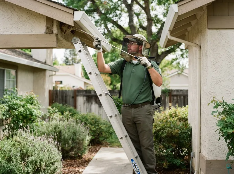Stinging Insect Eave and Void Abatement in Oakdale, CA